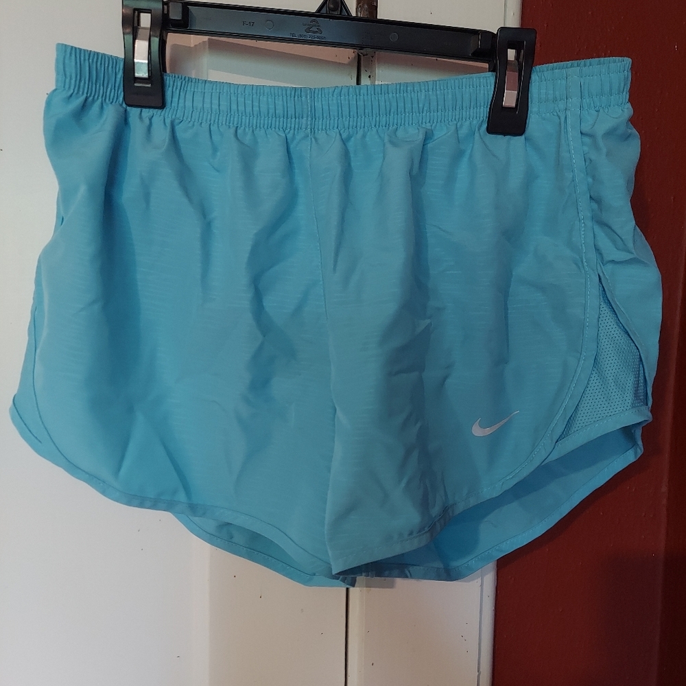 Nike light blue athletic shorts